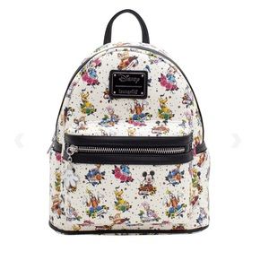 NWT Loungefly Mickey & friends tattoo backpack